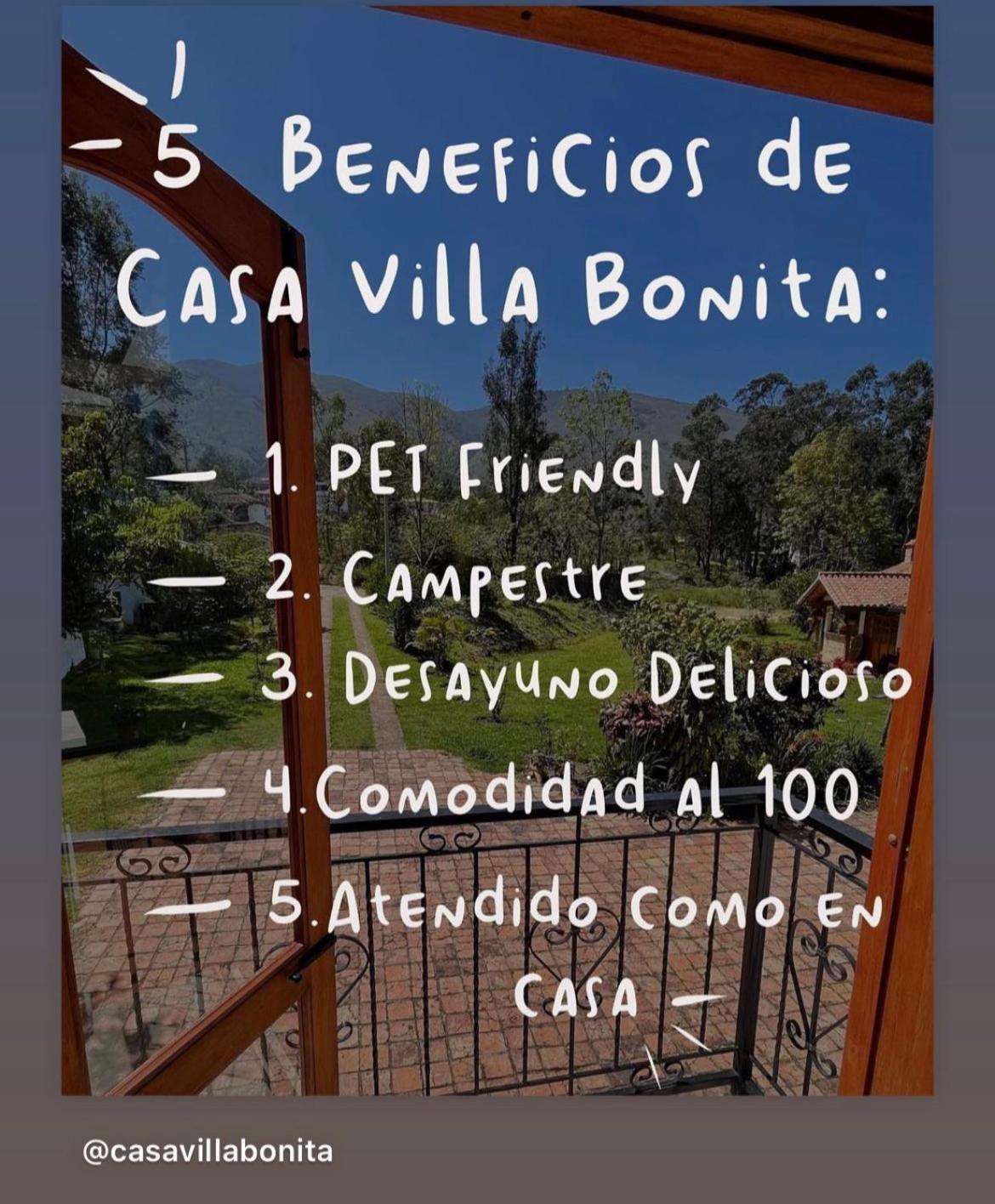Casa De Campo Villa Bonita Hotel Villa de Leyva Exterior foto